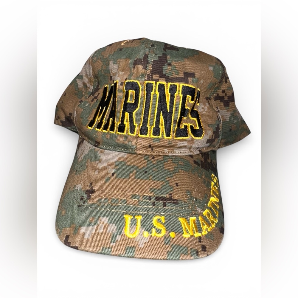 US Marines‎ Camo Baseball Cap U.S. Marine Corps Embroidered Adjustable Hat USMC